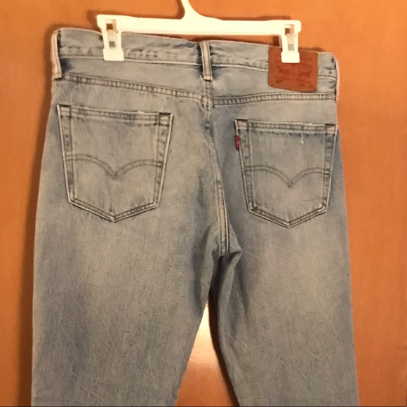 Levi's Mens size 34, 511 Slim-Fit Distressed, patch up Jeans - Picture 5 of 8